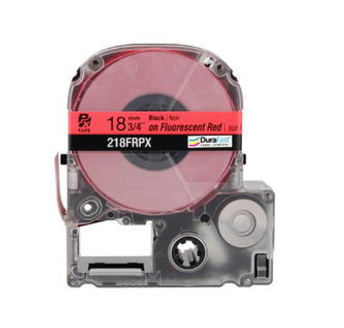 218FRPX 3/4\" Red Glossy Flourescent Label PX Tape Image 2