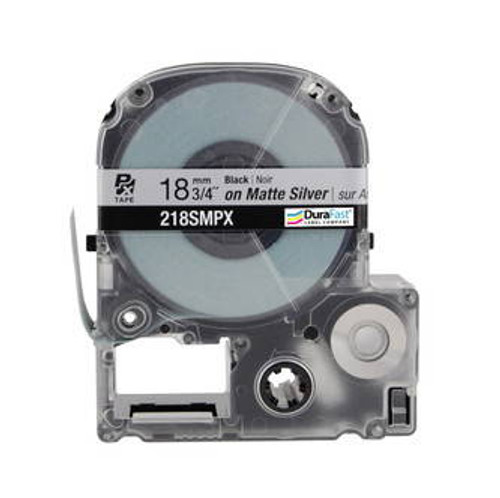 218SMPX 3/4\" Silver Matte Polyester Label PX Tape Image 2
