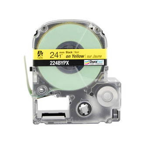 224BYPX 1\" Yellow Glossy Polyester Label PX Tape Image 2
