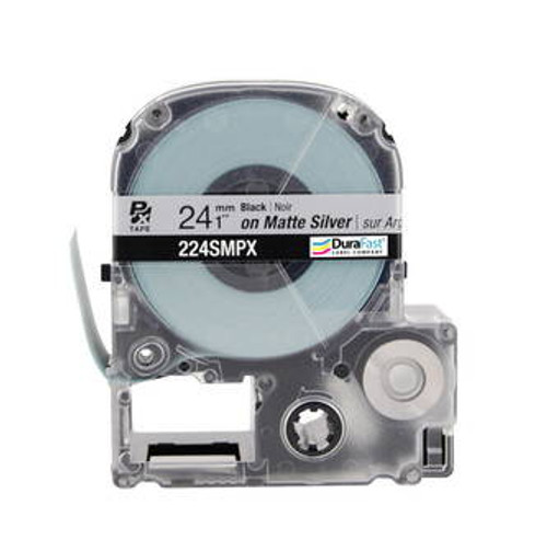 224SMPX 1\" Silver Matte Polyester Label PX Tape Image 2