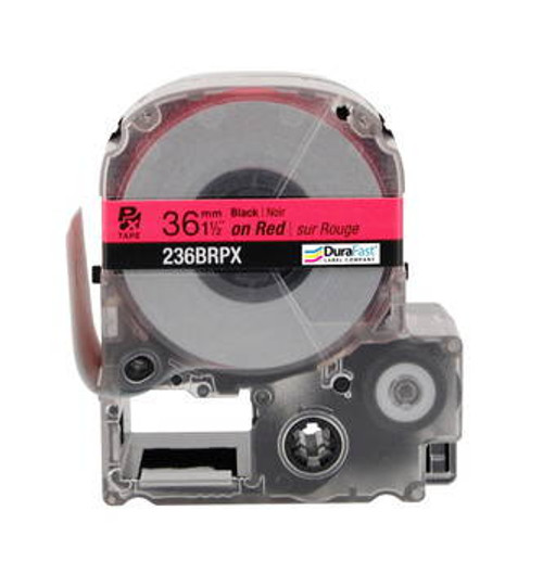 236BRPX 1 1/2\" Red Glossy Polyester Label PX Tape Image 2