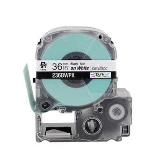 236BWPX 1 1/2\" White Glossy Polyester Label PX Tape Image 2