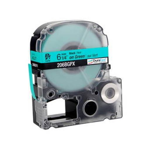 206BGPX 1/4\" Green Glossy Polyester Label PX Tape Image 1