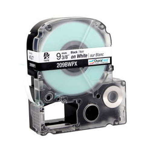 209BWPX 3/8\" White Glossy Polyester Label PX Tape Image 1