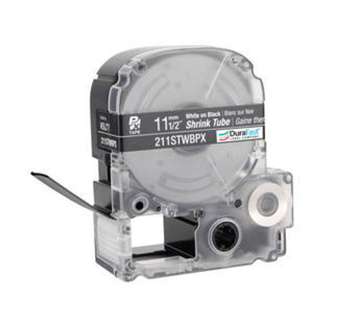 211STWBPX 1/2\" Black Matte Heat Shrink Tube PX Tape Image 1