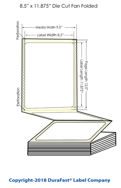 GP-C831 8.5" x 11.875" Chemical Labels 600/Carton Image 1