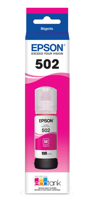 Epson T502 Dye Magenta Ink Bottle 6000 Page Yield Image 1