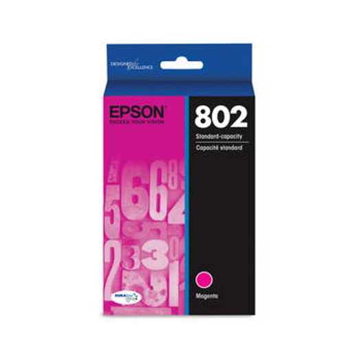 Epson 802 Magenta Ink 650 Page Yield T802320-S Image 1 Epson 802 Magenta Ink 650 Page Yield T802320-S Image 1