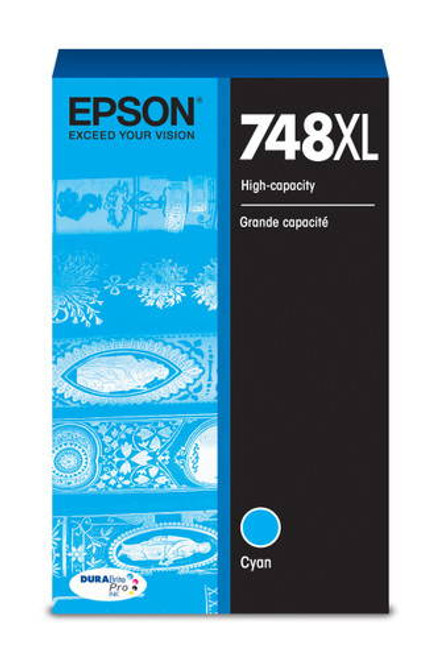 Epson WorkForce Pro 748 High Capacity Cyan Ink (4,000 Page Yield) Image 1