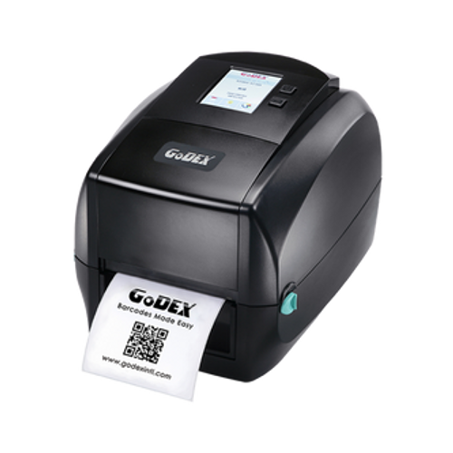 Godex RT863i 4\" Thermal Transfer Barcode Printer, Color Display, 600 dpi, 3 ips Image 1