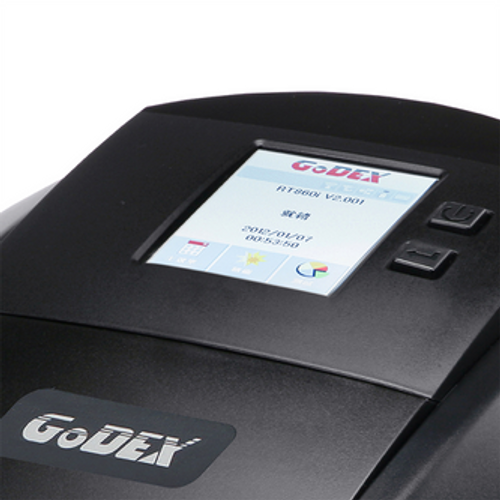 Godex RT863i 4\" Thermal Transfer Barcode Printer, Color Display, 600 dpi, 3 ips Image 5