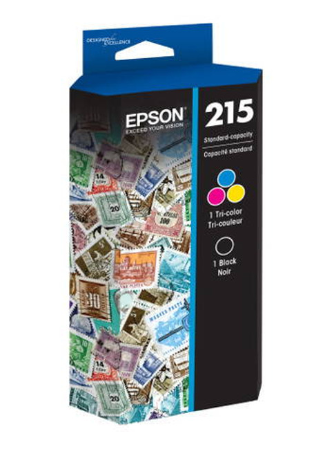 Epson 215 Black + Tri-Colour Ink Cartridge 2-Pack Image 2 Epson 215 Black + Tri-Colour Ink Cartridge 2-Pack Image 2