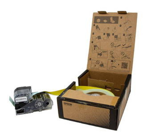 Epson/K-Sun Z-Series BULK 36MM 1.5\" X 147.6\' BLACK ON YELLOW PET TAPE 45M Image 2