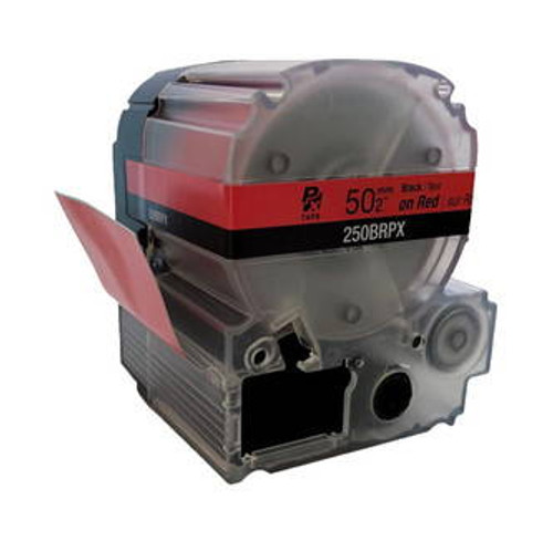 Epson/K-Sun Z-Series 50MM 2\" X 26.2\' BLACK ON RED PET TAPE 8M Image 2