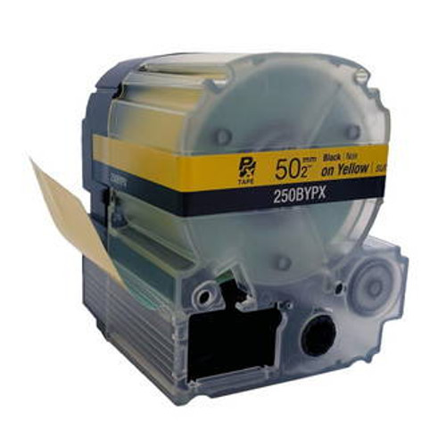Epson/K-Sun Z-Series 50MM 2\" X 26.2\' BLACK ON YELLOW PET TAPE 8M Image 2