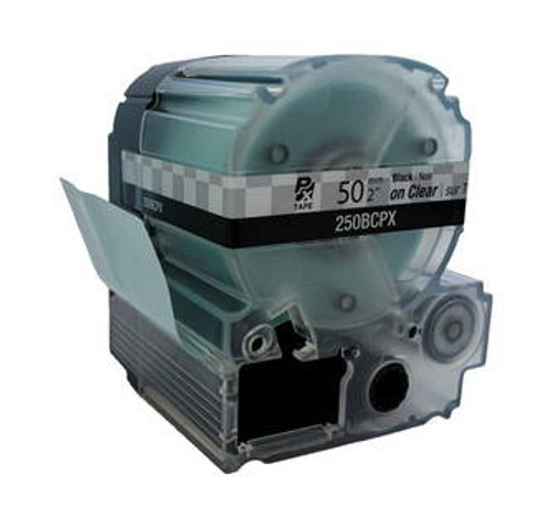 Epson/K-Sun Z-Series 50MM 2\" X 26.2\' BLACK ON CLEAR PET TAPE 8M Image 2