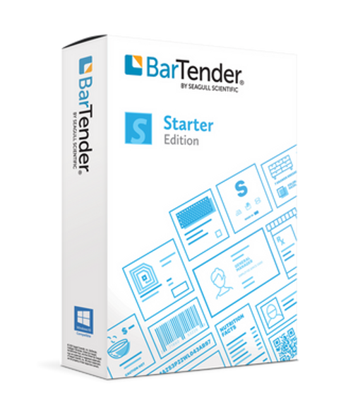 BarTender Starter: Application License + 1 Printer (includes 5 Years Maintenance) Image 1