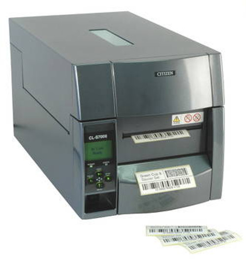 Citizen CL-S703IINNU-C Barcode Printer | CL-S703 TypeII, DT/TT, 300DPI, w/Standard Cutter, Gray Image 1
