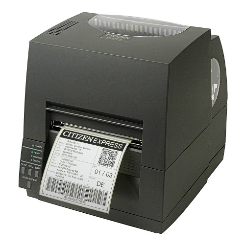 Citizen CL-S621IINNUBK-P Barcode Printer | CL-S621 TypeII, DT&TT, 203DPI w/Peeler, Gray