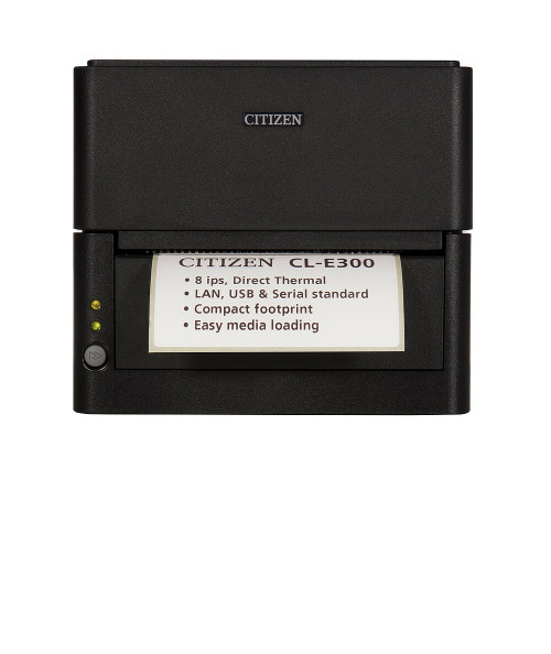Citizen CL-E303XUBNPEA Barcode Printer | CL-E300, DT, 300 DPI, USB, LAN & Serial, BK, Peeler