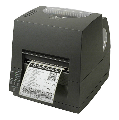 Citizen CL-S621II-EPUBK Barcode Printer | CL-S621 TypeII, DT&TT, 203DPI w/Premium LAN, Gray