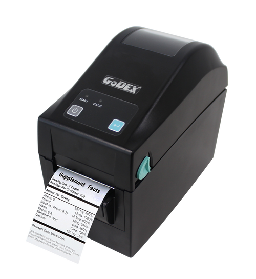 Godex DT230L 2" Liner-Free Direct Thermal Barcode Printer, 300  dpi, 5 ips,  USB, LAN with Linerless Cutter 011-D23E01-00L Image 1