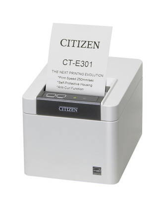 Citizen CT-E301TRUWH POS Printer | Thermal POS, CT-E301, USB, Serial and Ethernet, WH Image 1