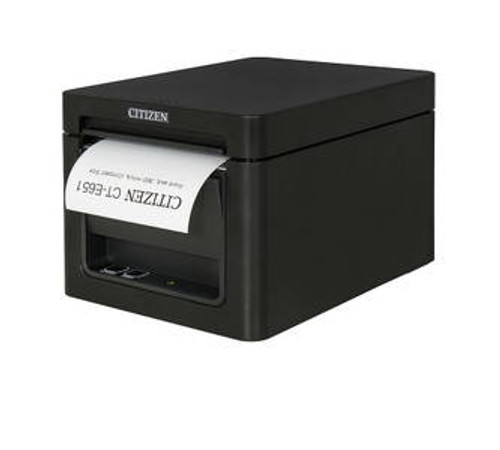 Citizen CT-E651ETXUBK POS Printer | Thermal POS, CT-E651, Front Exit, USB & LAN (XML), BK Image 1 Citizen CT-E651ETXUBK POS Printer | Thermal POS, CT-E651, Front Exit, USB & LAN (XML), BK Image 1