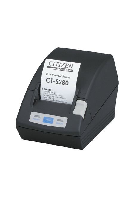 Citizen CT-S281RSU-BK-P POS Printer | Thermal POS, CT-S280 w/ Cutter, SER, PNE, BK