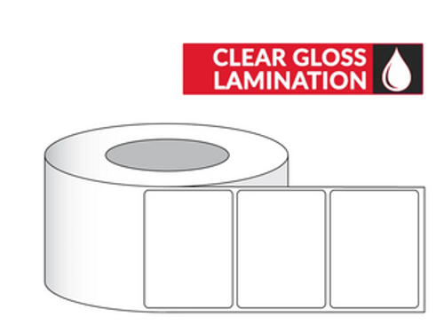 Primera 73401 3\" x 2.5\" Clear Lamination Labels Image 1 Primera 73401 3\" x 2.5\" Clear Lamination Labels Image 1