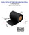 Brother TD4 4.33" x 984 ft (110mm x 300m) V300 UL Black Resin Ribbon with Take-Up Core / 2x2 Notch 
