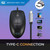 Adesso IMOUSEM6C-TAA | Type C TAA Compliant Optical Scroll Mouse ADE-IMOUSEM6C-TAA DurafastLabel.ca