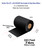 Brother TD4 4.33" x 243 ft (110mm x 74m) R510HF Ultra Durable UL Black Resin Ribbon For Polyester / Vinyl
