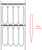 Thermal Transfer 1in x 5in 4UP White Pot Stakes/Tags 600/Roll 1in Core - 4in OD - Black Sensor Marks