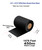 Zebra/Brother Titan/Honeywell/TSC/Godex 4.33" x 1476 ft (110mm x 450m) TDR325 Black Resin Ribbon with Take-Up Core (Single Roll)