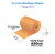 Zebra 4.33" x 1476ft (110mm x 450m) Orange (021C) C3 Color Wax/Resin Ribbon with Ink CSO