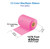 Zebra 4.33" x 1476ft (110mm x 450m) Pink (226C) C3 Color Wax/Resin Ribbon with Ink CSO