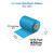 Zebra 4.33" x 1476ft (110mm x 450m) Blue (286C) C3 Color Wax/Resin Ribbon with Ink CSO
