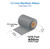 Zebra 4.33" x 1476ft (110mm x 450m) Cool Gray (11C) C3 Color Wax/Resin Ribbon with Ink CSO
