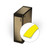 Epson/K-Sun Z-Series BULK 36MM 1.5" X 147.6' BLACK ON YELLOW VINYL TAPE 45M