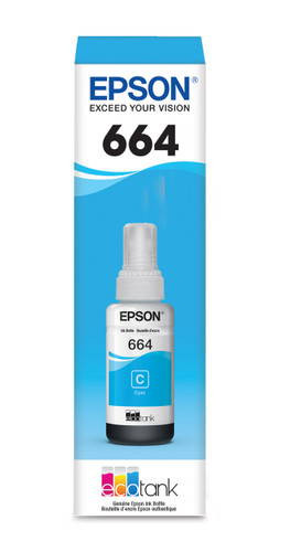 Epson WorkForce ET-16500 Cyan Ink Bottle (T664220) | DuraFast Label