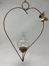 Heart Hanging Plant Propagation vase without plant Heart Hanging Plant Propagation vase without plant
