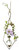 Diamond hanging rooting vase with Brass Butterfly accent and handblown glass vase with ivy plants and flowers