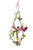 Diamond hanging rooting vase with Brass Butterfly accent and handblown glass vase with plants and wild flowers