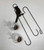 Cardinal double hanging propagation vase with two empty glass vases and matching hook