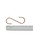 Copper-coated S hook shown beside ruler for size reference