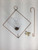 Square Plant propagation rooting vase, hanger, and hook without plant