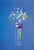 Heart hanging glass tube vase with plant cuttings and suction cup