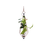 Dimensional Diamond hanging plant vase with Brass Butterfly