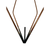 Handcrafted welded detail on dimensional diamond hanging vase